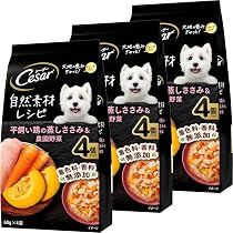 Amazon.co.jp: シーザー パウチ 成犬用 自然素材レシピ 無添加 60g×12